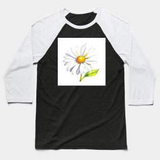 January 1 Daisy Day D - Watercolors & Pen Baseball T-Shirt